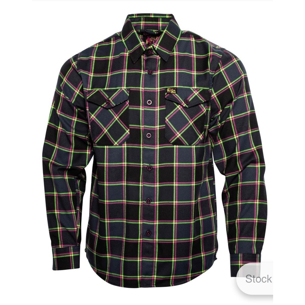 Dixxon Flannel Co The Punk Rock Museum Limited Edition Plaid Shirt Mens XL New - Picture 2 of 2
